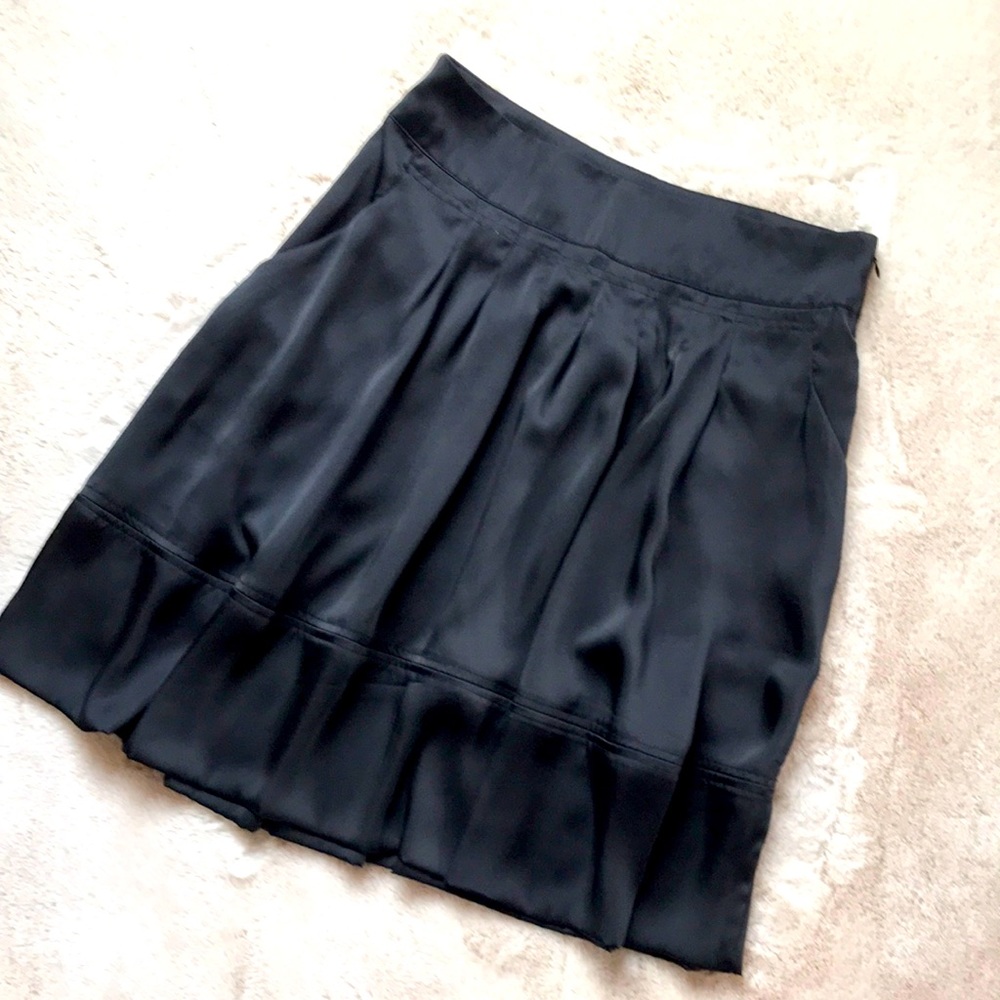 Apostrophe Pleated Black Mini Skirt 6